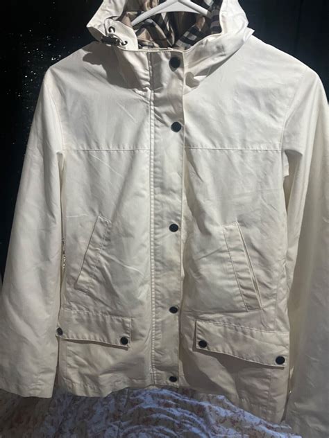 burberry windbreaker white|burberry windbreaker women.